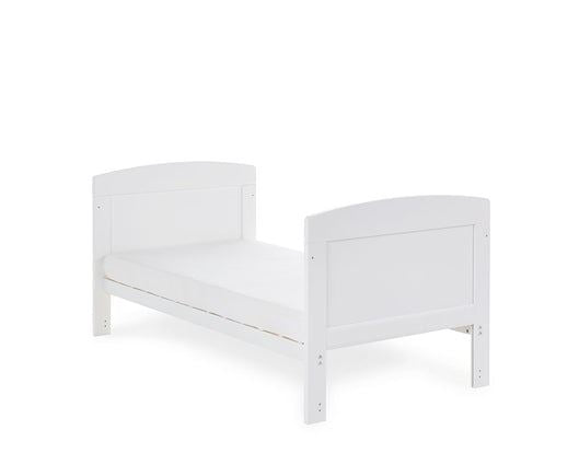 Grace Cot Bed + Foam Mattress - White