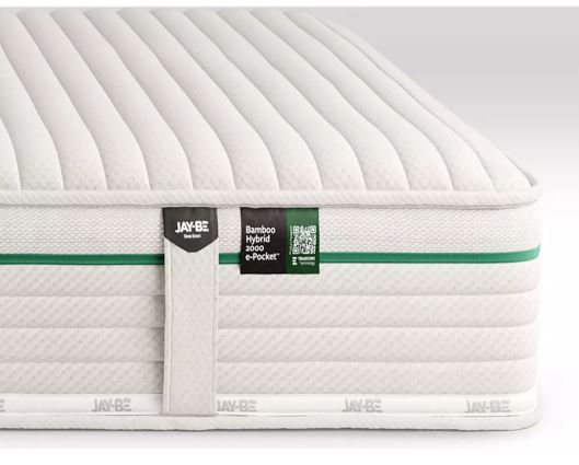 Jay-Be Natural Fresh Bamboo Hybrid 2000 e-Pocket Mattress - Double