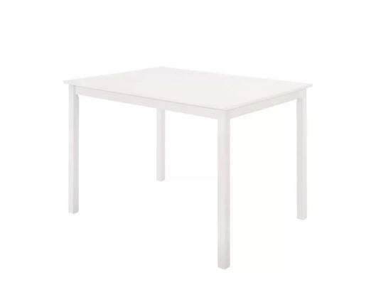 Carter Dining Table & 6 Ladder Chairs- White