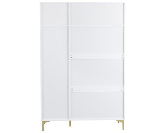 MIAMI 3 DOOR WARDROBE - WHITE/GOLD