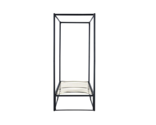 Farringdon Metal 4 Poster Single Bed - Black
