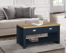 Harper 2 Drawer Coffee Table-Navy