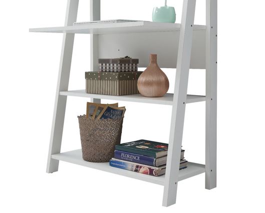Tall Ladder Desk-White
