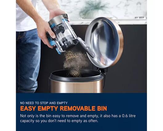 VAX Blade 4 Classic Plus Cordless Vacuum Cleaner - Graphite & Blue