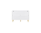 Zara 6 Drawer Fluted Chest - White