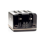 Haden Salcombe 4 Slice Toaster Black and Copper