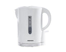 Daewoo 1.7L White Plastic Kettle, 2 Slice White Plastic Toaster and Tower 20L 800W Manual Microwave