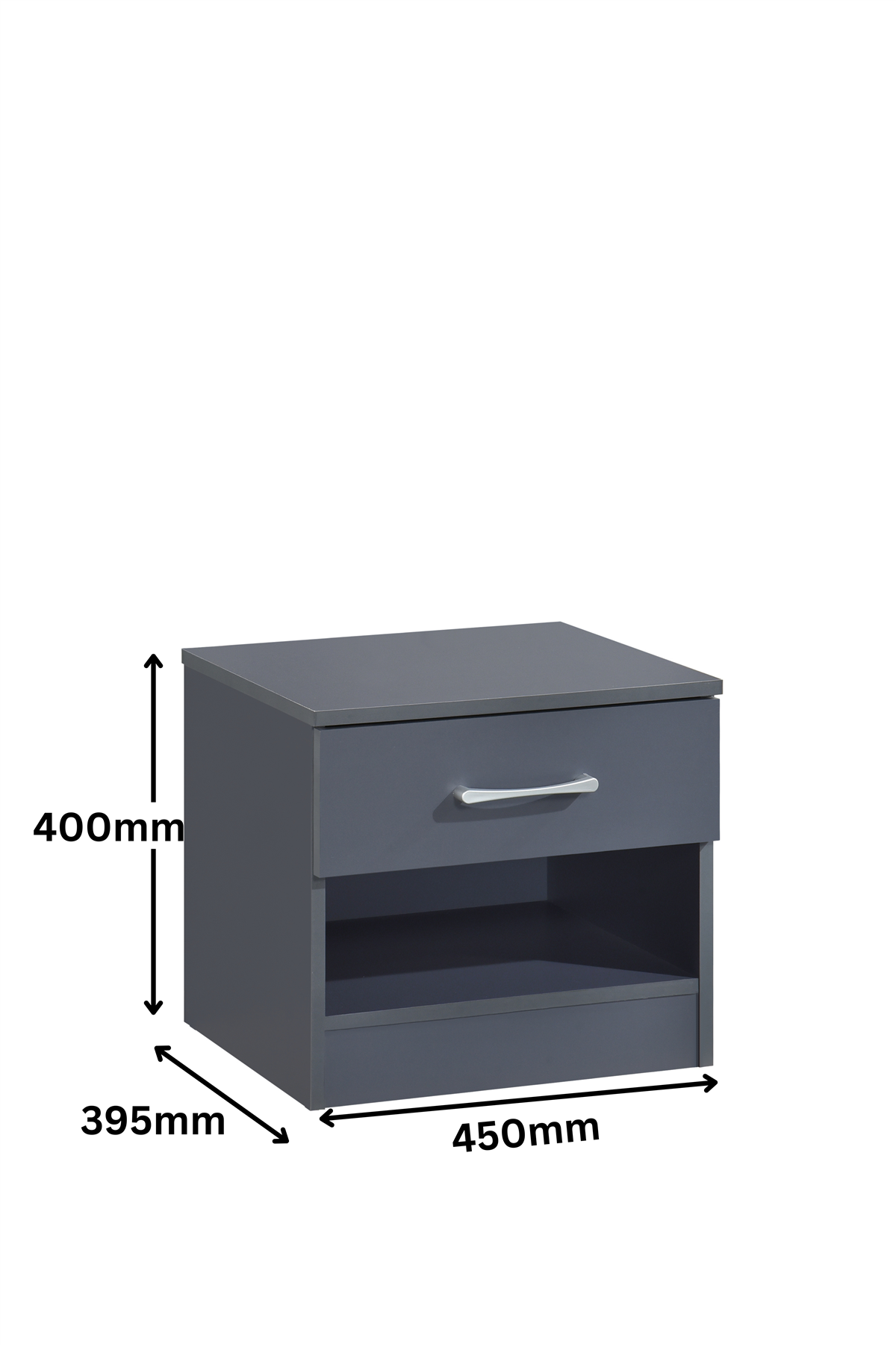 Highbury 4 Piece Bedroom Set - Dark Grey