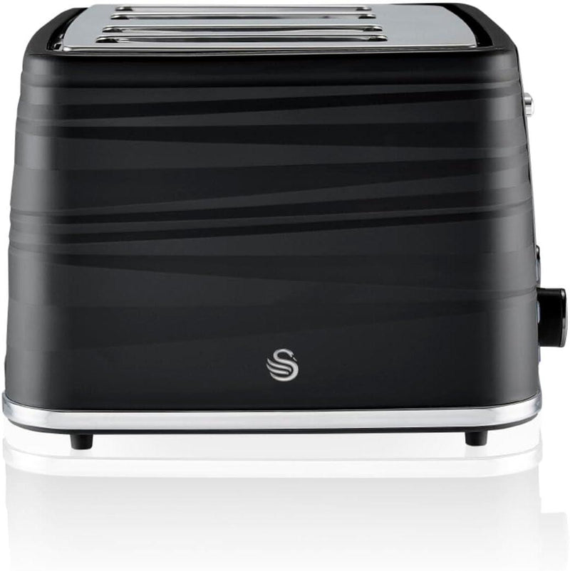 Swan 4 Slice Symphony Toaster - Black
