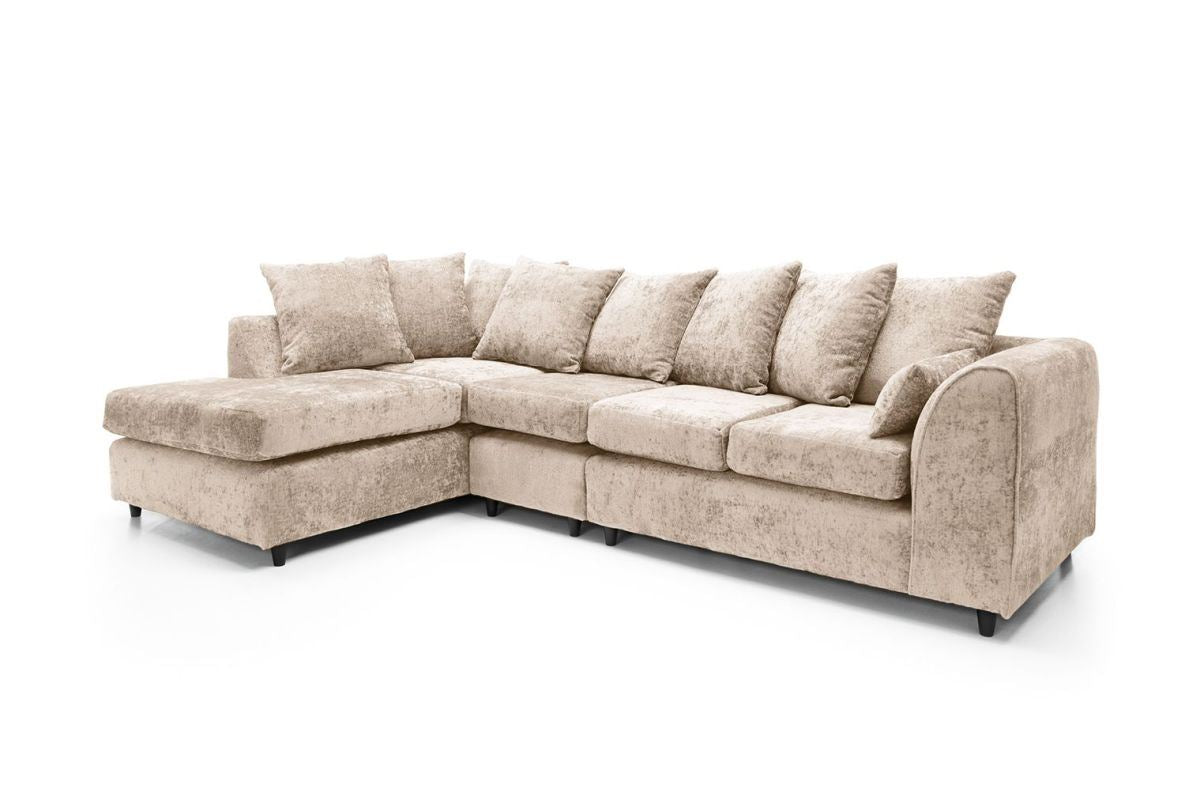 Heidi Left Hand Facing Corner Sofa Plus - Cream