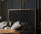 Chelsea Double Bed - Black & Gold