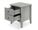 Como 2 Petite Drawer Bedside Cabinet-Light Grey