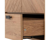 LEON 2 DOOR 1 DRAWER WARDROBE - MEDIUM OAK EFFECT