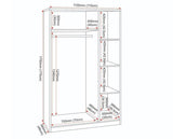 DAKOTA 3 DOOR WARDROBE - WHITE