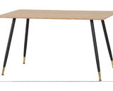 HAMILTON & AVERY MEDIUM DINING SET (X4 CHAIRS) - MEDIUM OAK EFFECT/SAPPHIRE BLUE VELVET