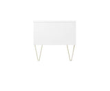 Maeve Sliding Door TV Stand- White