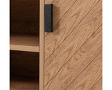 LEON 2 DOOR TV UNIT - MEDIUM OAK EFFECT