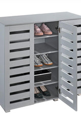 Euston 3 Door Shoe Cabinet - Light Grey
