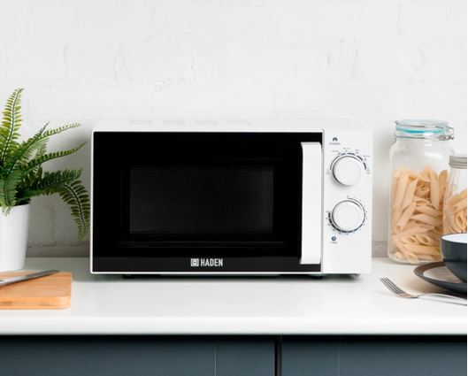 Haden 700W 20L Stainless Steel Interior Microwave White