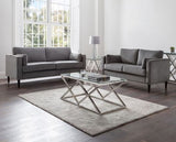 Houston 3 Seater-Dark Grey Chenille Fabric
