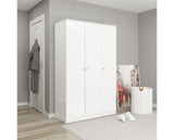 DENVER 3 DOOR WARDROBE - WHITE GLOSS