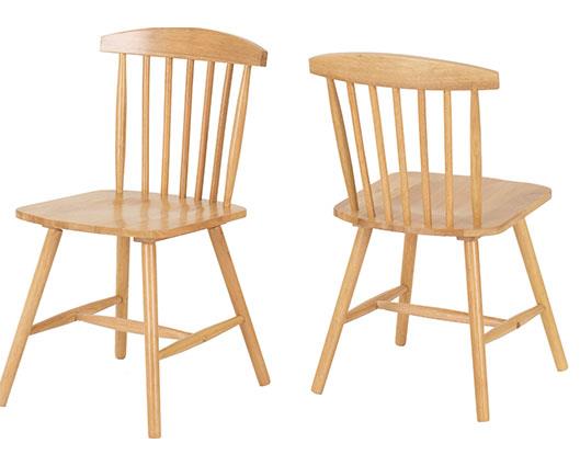 EMERY EXTENDING DINING SET (X6 CHAIRS) - NATURAL OAK EFFECT