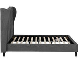 VERONA 4'6" BED - GREY FABRIC