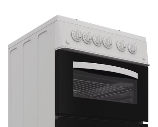 Indesit Gas Twin Cooker 50CM - 54L with Fast Preheat