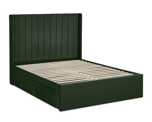 Leila Dual Storage Door Bed Bottle Green - King