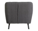 Arica 1 Seater Sofa - Dark Grey Fabric