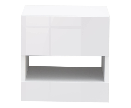 Graze Wall Hanging Bedside Tables (Pair)- White