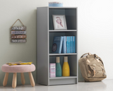 Traditional Medium Narrow Bookcase-Grey