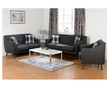 Arica 3 Seater Sofa - Dark Grey Fabric