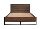 Houston Double Bed - Walnut