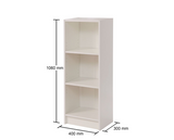 Medium Narrow Bookcase-White