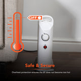 Warmlite 650W Oil Filled Radiator White