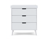 Maura 3 Piece Room Set - White with Acrylic