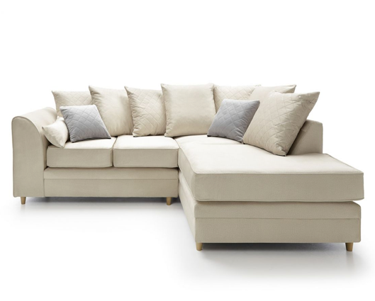Chevelle Right Hand Facing Corner Sofa - Cream