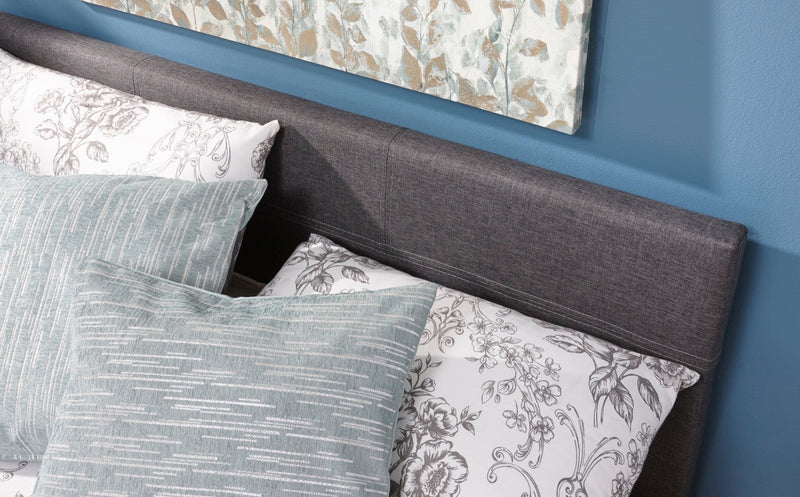 Double End Lift Ottoman Bed-Grey