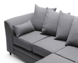Daisy Right Hand Facing Corner Sofa - Dark Grey