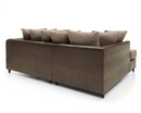 Harley Left Hand Facing Corner Sofa - Brown