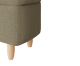 Florence Boucle Ottoman- Natural Mushroom