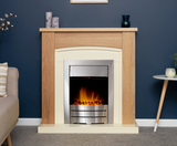 Chandler in Oak & Cream with Colorado Brushed Steel