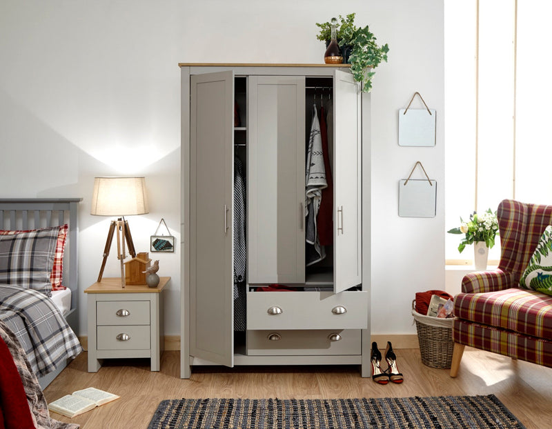 Lachlan 3 Door 2 Drawer Wardrobe