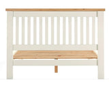 WINDSOR 4'6" LOW END BED - IVORY/OAK
