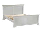 BORDEAUX 5' HIGH END BED - PEBBLE GREY