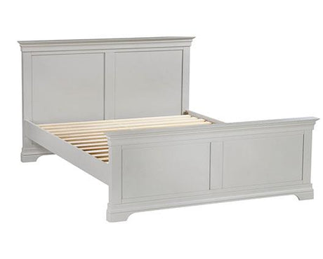 BORDEAUX 5' HIGH END BED - PEBBLE GREY