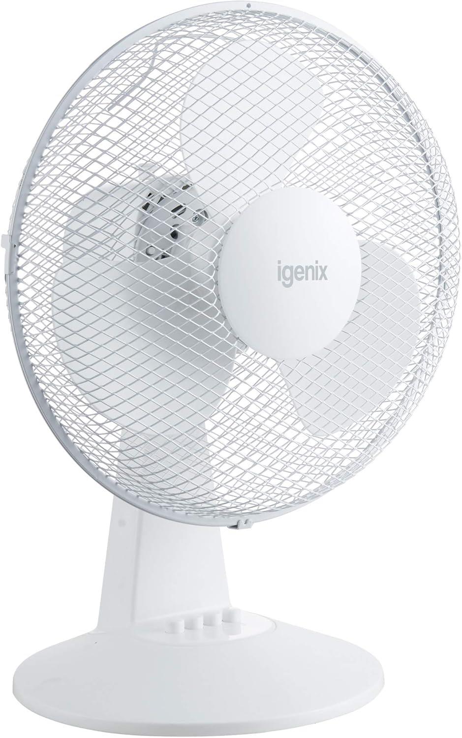Igenix 12" Desk Fan White