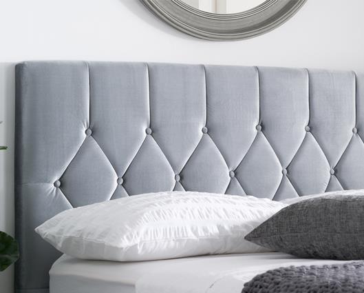 Luxton Double Ottoman Bed-Grey