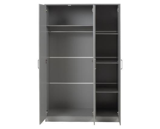 DAKOTA 3 DOOR WARDROBE - LIGHT GREY